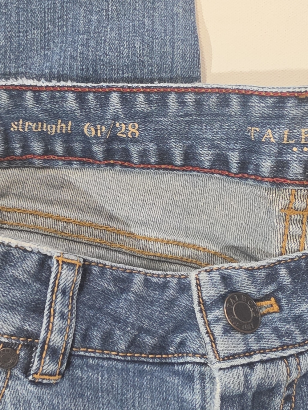 Talbots Heritage Straight Leg Jeans Womens 6P Blue Medium Wash Mid Rise Denim - Picture 5 of 6